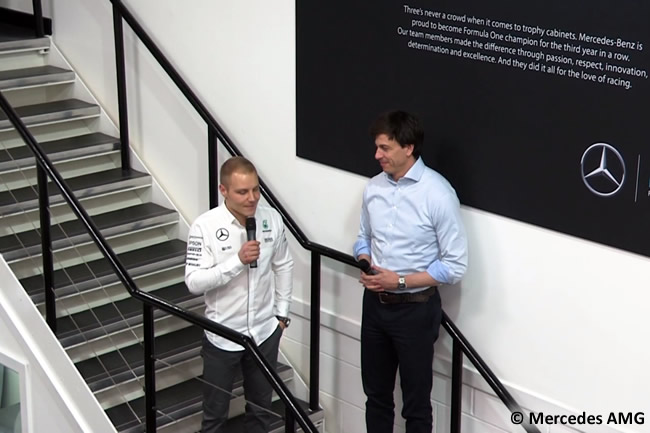 Toto Wolff - Valtteri Bottas - Visita