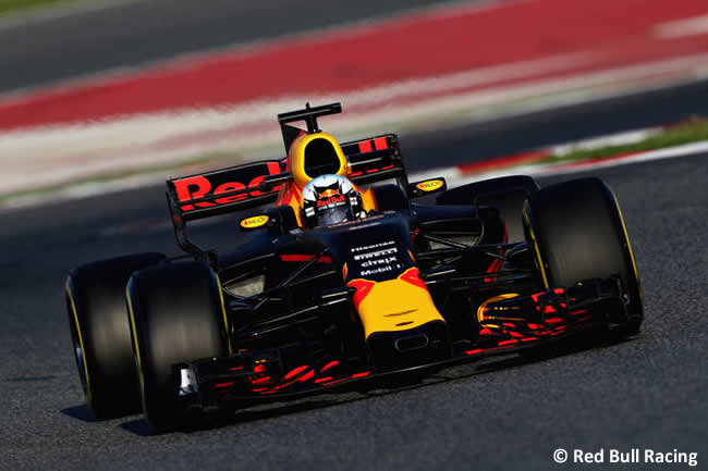 Daniel Ricciardo - Red Bull Racing - Test 1 Barcelona - Pretemporada 2017 - Día 1