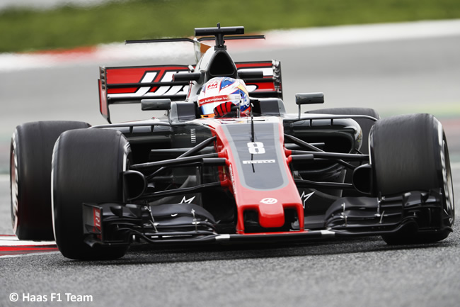 Romain Grosjean - Haas - Test 2 Barcelona - Pretemporada 2017 - Día 2