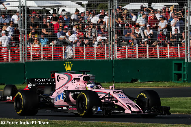 Sergio Pérez - Force India - Australia 2017 - Melbourne - Carrera