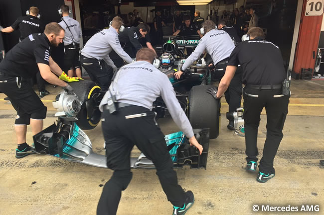 Valtteri Bottas - Mercedes AMG - Test 1 Barcelona - Pretemporada 2017 - Día 2