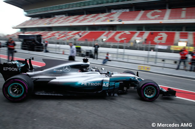 Valtteri Bottas - Mercedes AMG - Test 2 Barcelona - Pretemporada 2017 - Día 2