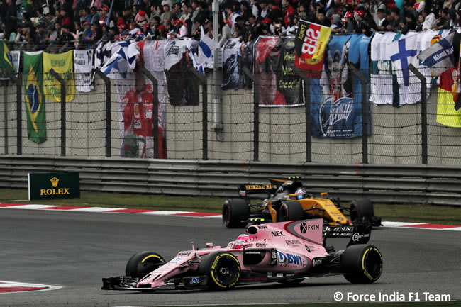 Force India - Gran Premio China 2017 - Carrera - Domingo