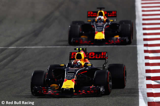 Max Verstappen - Daniel Ricciardo - Red Bull Racing - GP Bahréin - 2017 - Domingo - Carrera