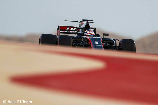 Romain Grosjean - Haas - Test Bahréin temporada 2017 - Día 1