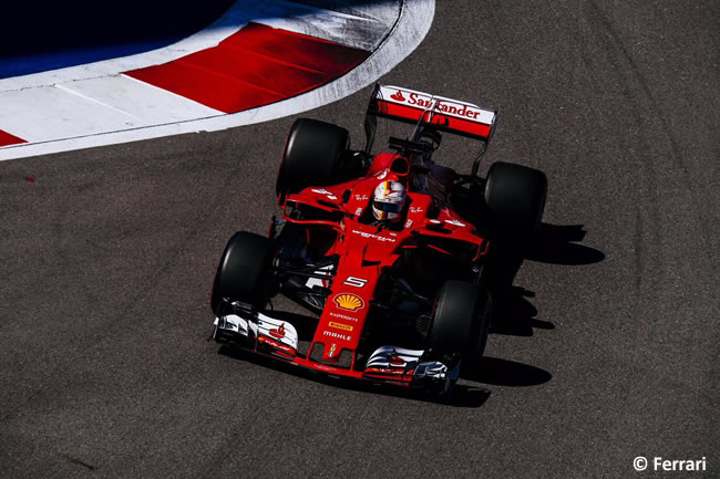 Sebastian Vettel - Scuderia Ferrari - Domingo - Carrera - GP Rusia 2017