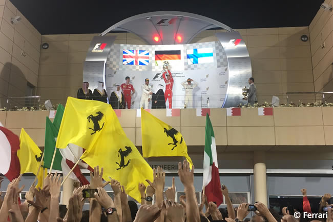 Sebastian Vettel - Scuderia Ferrari - Victoria Podio - GP Bahréin 2017 