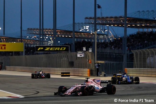 Sergio Pérez - Force India - GP Bahréin - 2017 - Domingo - Carrera