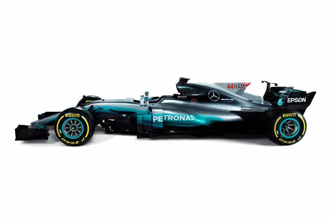 Mercedes F1 - w08 - Nombre - Dorsal - Actualizado