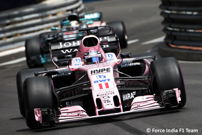 Sergio Pérez - Force India - GP Mónaco 2017 - Jueves