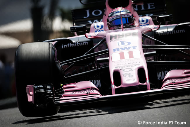 Sergio Pérez - Force India - Calificación - GP Mónaco 2017