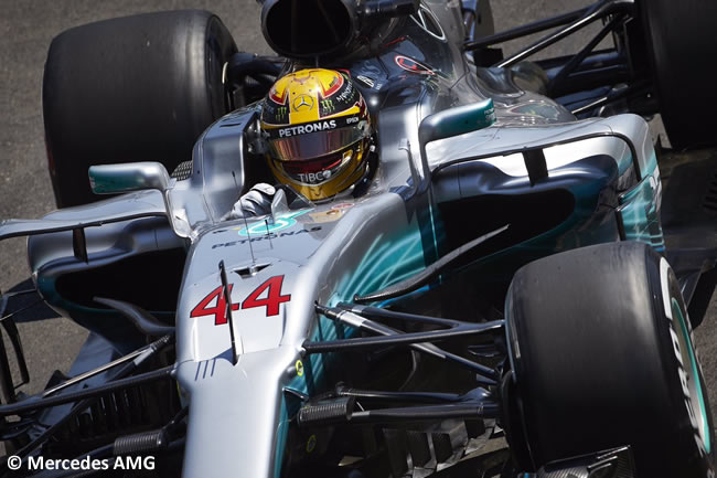 Lewis Hamilton - Mercedes AMG - Calificación GP Azerbaiyán 2017