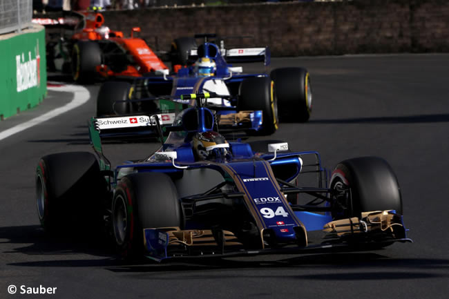 Pascal Wehrlein - Sauber - GP Azerbaiyán 2017