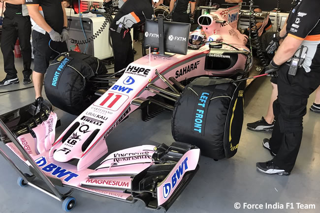 Sergio Pérez - Force India - Calificación GP Azerbaiyán 2017