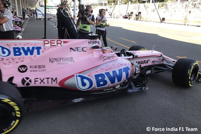 Sergio Pérez - Force India - Viernes GP Azerbaiyán 2017