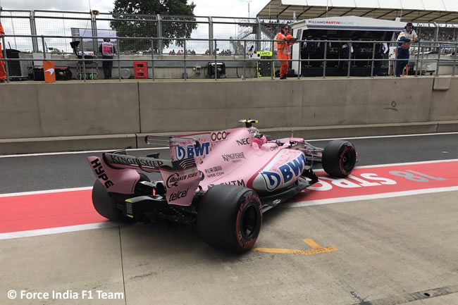 Esteban Ocon - Force India - Viernes - GP Gran Bretaña 2017