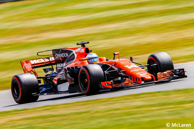 Fernando Alonso - McLaren - Viernes - GP Gran Bretaña 2017