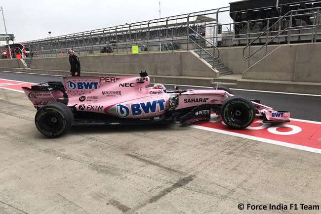 Sergio Pérez - Force India - Calificación GP Gran Bretaña 2017