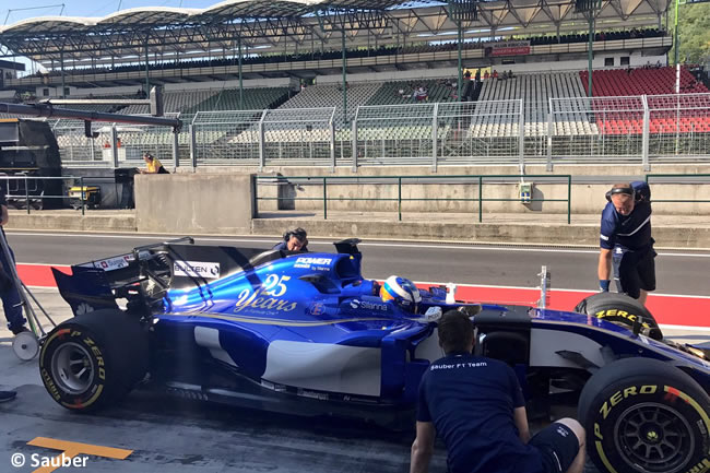 Gustav Malja - Sauber - Test temporada Hungría - Día 1