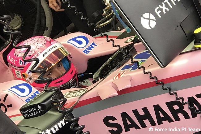 Esteban Ocon - Force India - Entrenamientos - GP Bélgica 2017