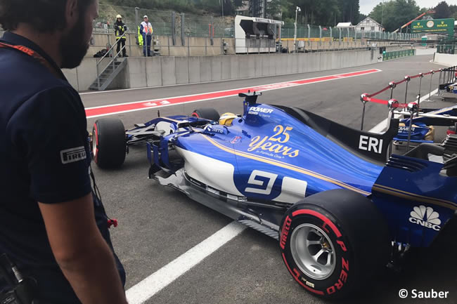 Marcus Ericsson - Sauber - Entrenamientos - GP Bélgica 2017