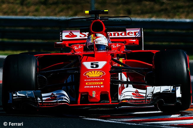 Sebastian Vettel - Scuderia Ferrari - Test temporada Hungría - Día 2