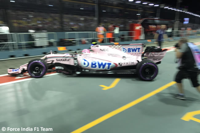 Force India- GP Singapur 2017 - Entrenamientos