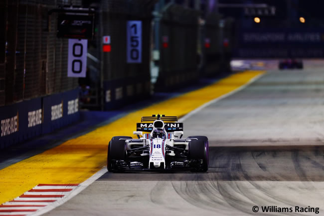 Lance Stroll - Williams - Carrera - GP Singapur 2017