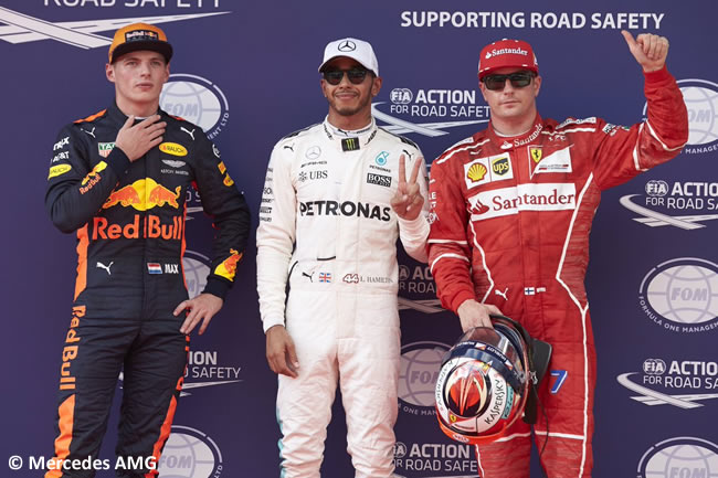 Lewis Hamilton - Mercedes AMG - pole - Kimi Raikkonen - Scuderia Ferrari - Mx Verstappen - Red Bull Racing - Calificación - GP Malasia 2017