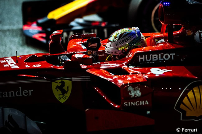 Sebastian Vettel - Scuderia Ferrari - Pole - GP Singapur 2017 - Calificación