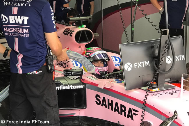 Sergio Pérez - Force India - GP Malasia 2017 - Entrenamientos