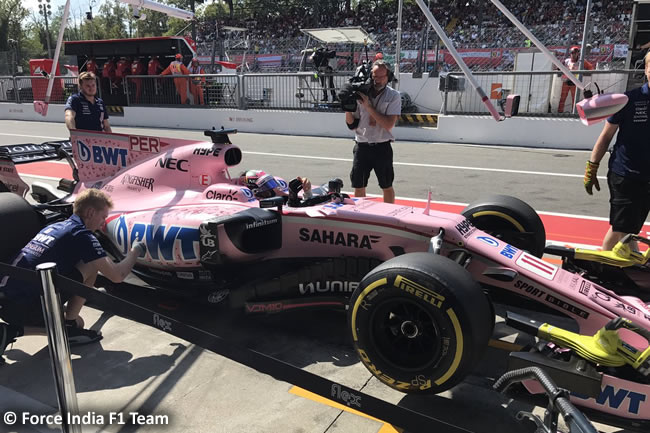 Sergio Pérez - Force India - GP Italia 2017 - Entrenamientos