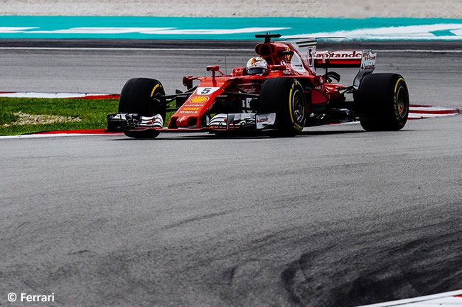 Sebastian Vettel - Scuderia Ferrari - Carrera GP Malasia 2017