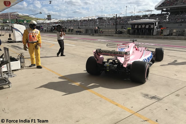 Sergio Pérez - Force India - Calificación- GP Estados Unidos 2017