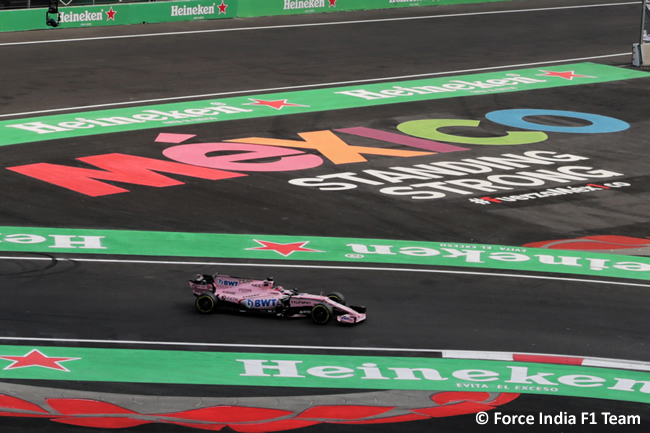 Sergio Pérez - Force India - Carrera - GP México 2017