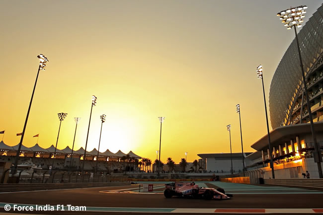 Force India - Entrenamientos - GP Abu Dhabi 2017