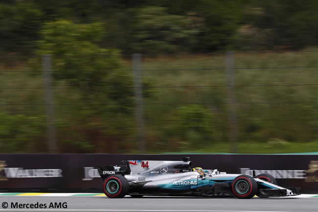 Lewis Hamilton - Mercedes AMG - Viernes - Entrenamientos GP Brasil 2017