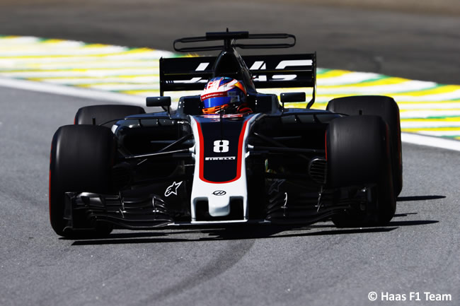 Romain Grosjean - Haas F1 - Viernes - Entrenamientos GP Brasil 2017