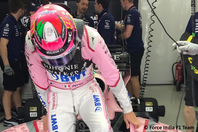 Sergio Pérez - Force India - Calificación GP Brasil 2017