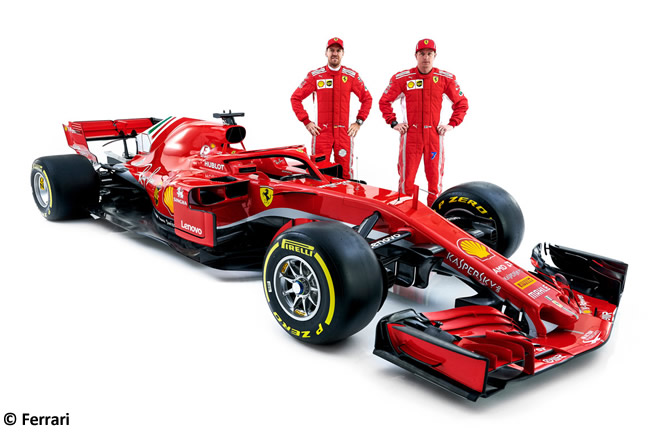SF71H - Scuderia Ferrari - 2018 - Lateral - Kimi Raikkonen - Sebastian Vettel