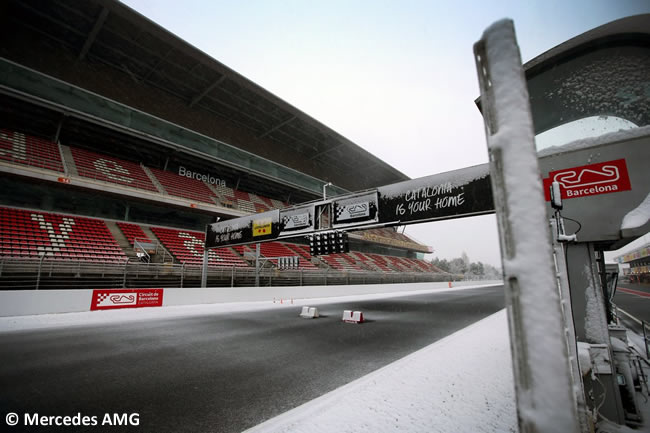 Circuit Barcelona Catalunya - Montmeló - Nieve