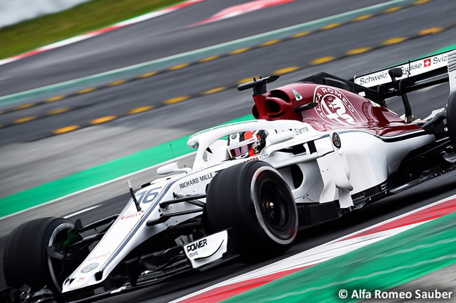 Test Barcelona 1 - Día 2 - Alfa Romeo Sauber - C37 - Charles Leclerc