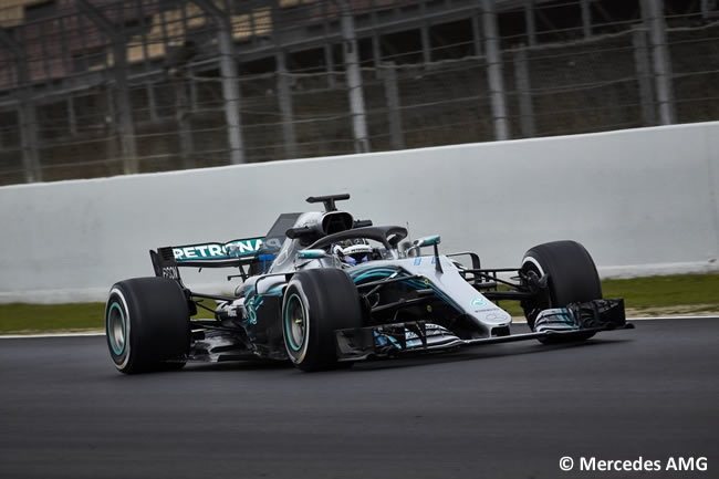 Test Barcelona 1 - Día 2 - Mercedes - Valtteri Bottas