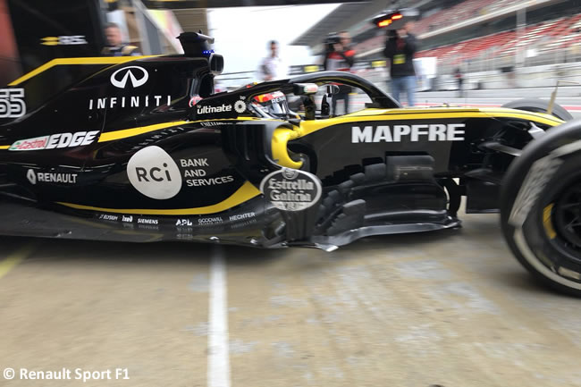 Test Barcelona 1 - Día 1 - Renault - RS18 - Carlos Sainz