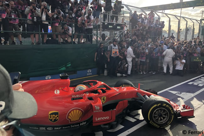 Sebastian Vettel - Scuderia Ferrari - Carrera - Gran Premio de Australia 2018