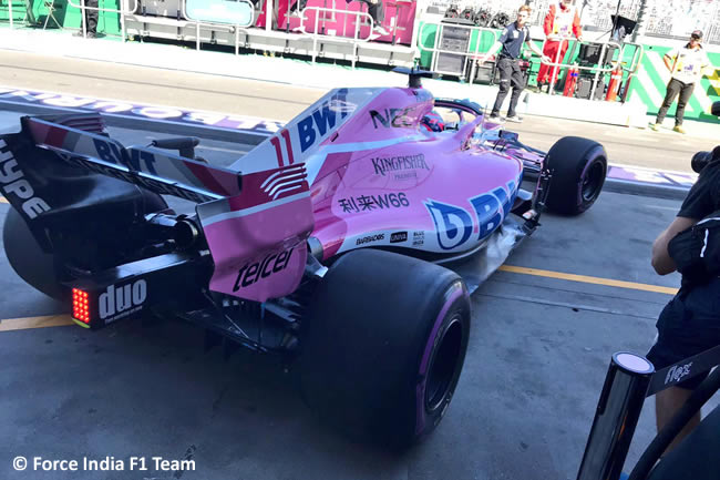 Sergio Pérez - Force India - Viernes - GP Australia 2018