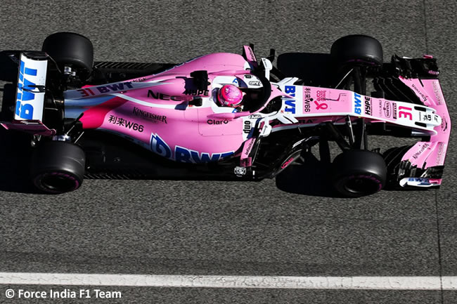 Test Barcelona 2 - Día 2 - Force India - Esteban Ocon