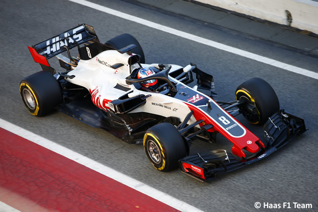 Test Barcelona 2 - Día 2 - Haas - Romain Grosjean