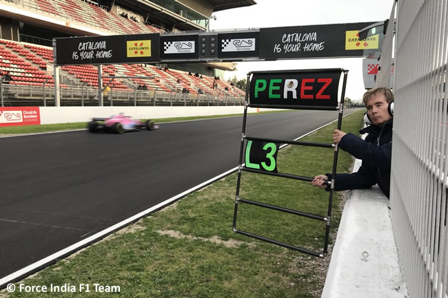 Test Barcelona 2 - Día 2 - Force India - Sergio Pérez