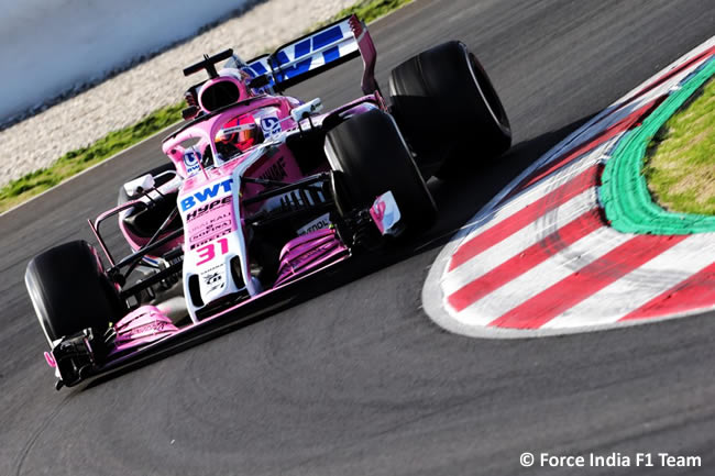 Test Barcelona 2 - Día 2 - Force India - Esteban Ocon